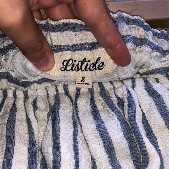 Striped Linen Maxi Skirt Set - Picture 7 of 8